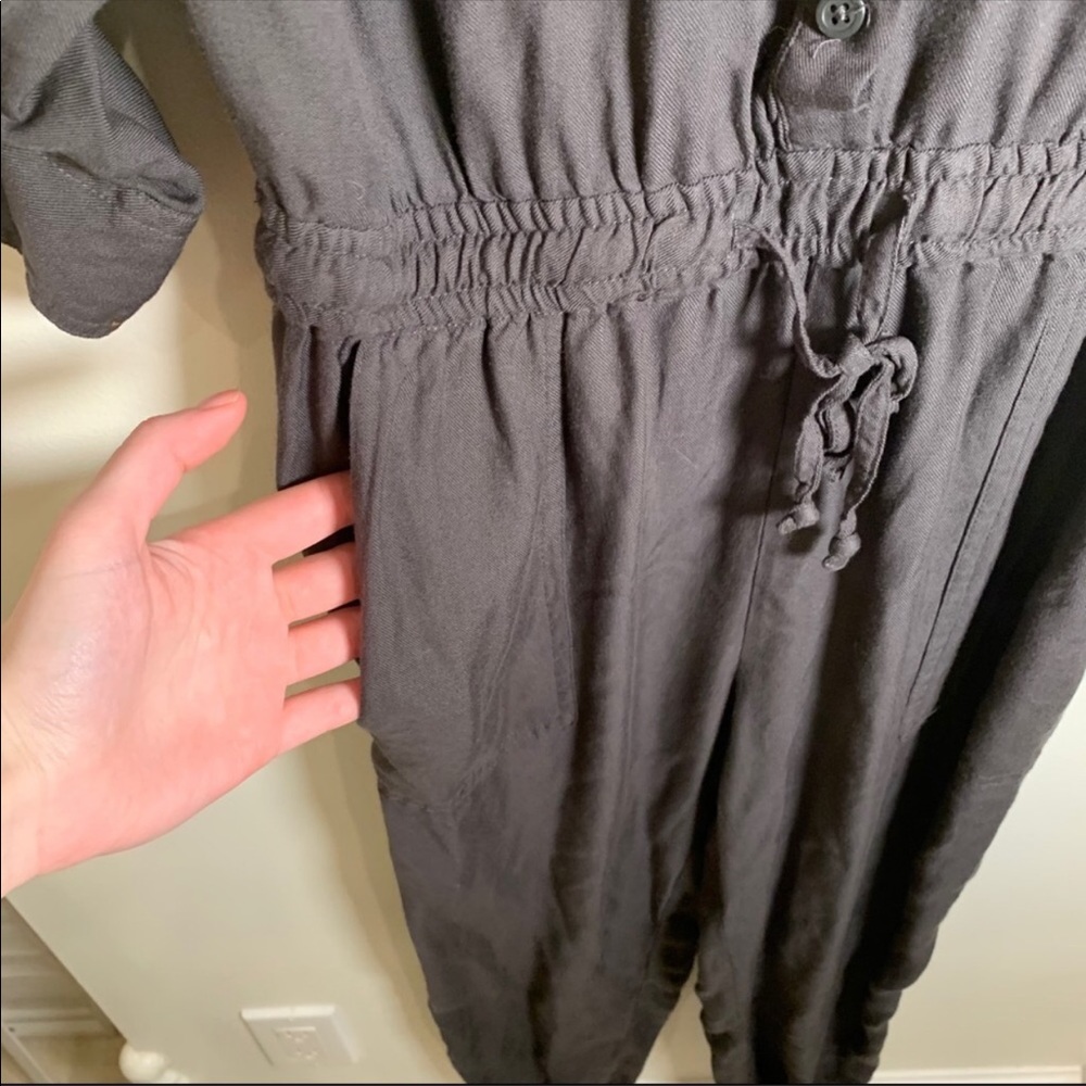EUC Aritzia Talula Ephron Charcoal Tencel Jumpsuit Size Small - Picture 5 of 13